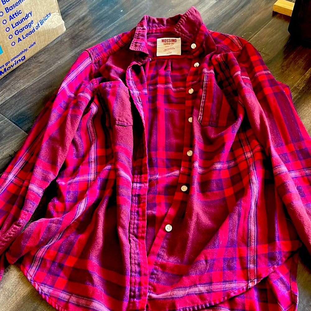 Plaid button down
